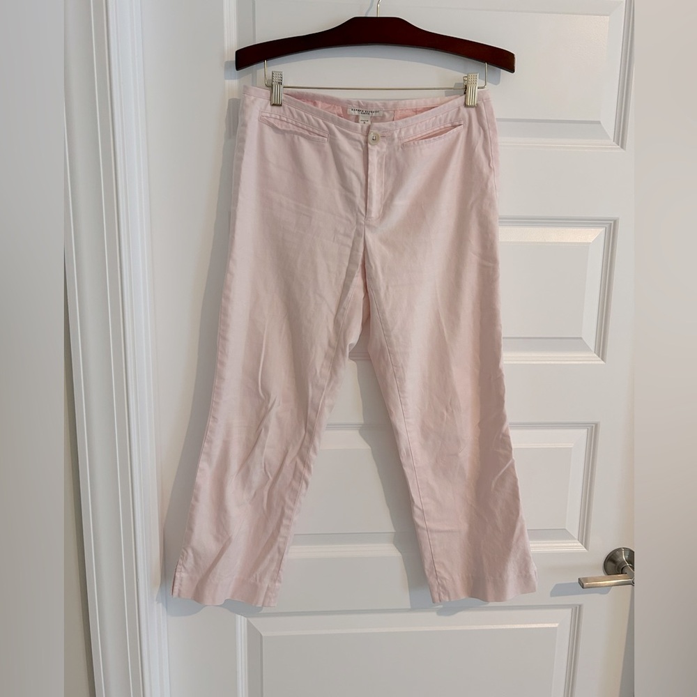 Banana Republic Martin Pink Cropped Pants Size 6